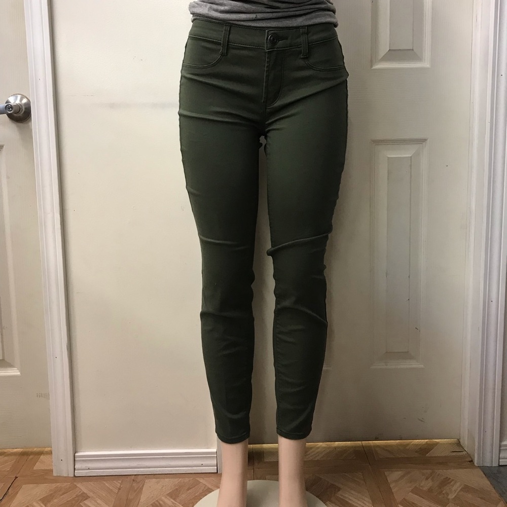 Olive green jeans